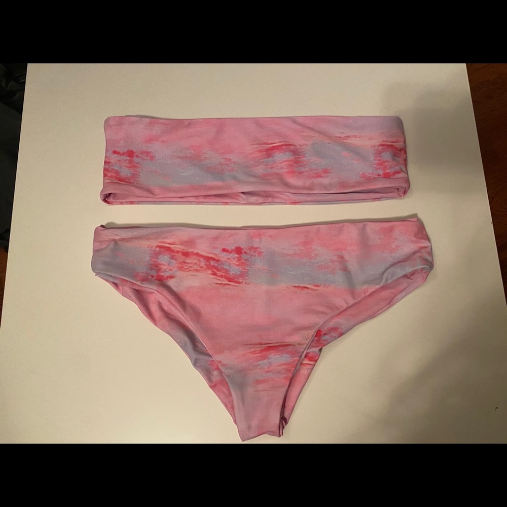Pink Marble Bikini SHEIN